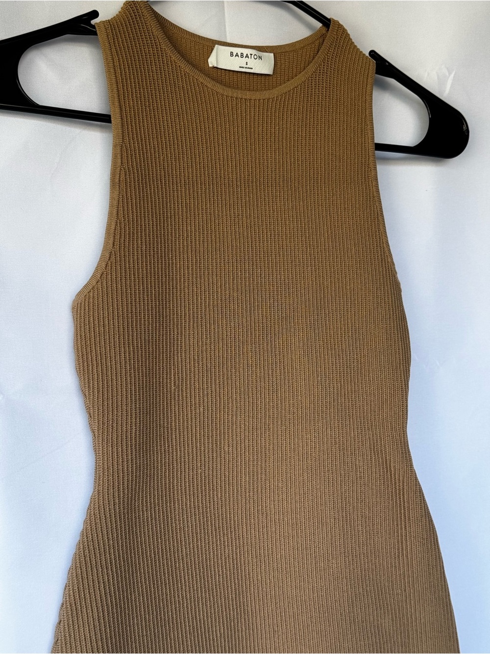 Aritzia Babaton Sculpt Knit Racer Mini Dress